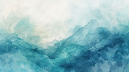 Obraz premium A calming wallpaper with a minimalist design of delicate watercolor brushstrokes in soothing hues