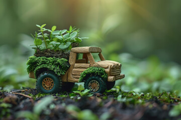 Green procurement logistics highlighted with eco-friendly products and sustainable practices, emphasizing the importance of green choices.
