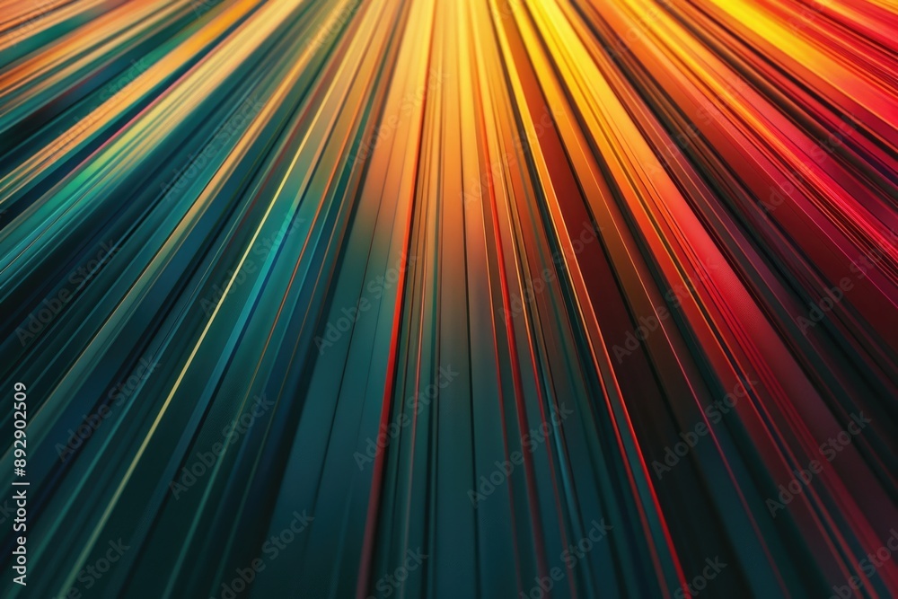 Aufkleber Close-up shot of a colorful background featuring abstract lines, suitable for use in designs or graphics