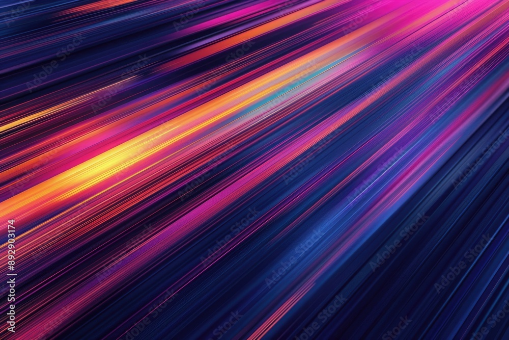 Poster Blurry image of a colorful background with vibrant hues and textures
