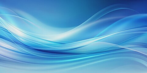 Abstract blue background with soft gradients and flowing shapes, blue, abstract, background, design, texture, soft, gradients