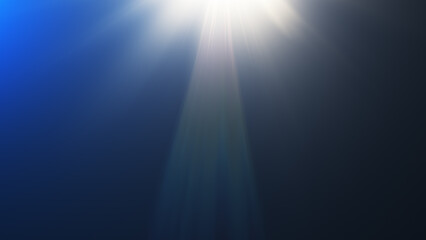underwater scene with rays of light.underwater world background.White Shine Lights on blue background