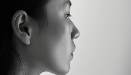 Exame de Retinografia em &Acirc;ngulo de Perfil com Fundo Branco IA Generativa