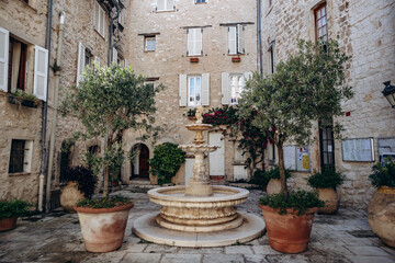 Tourrettes-sur-Loup, France - June 1, 2024: Stunning picturesque village of Tourrettes-sur-Loup in the south of France