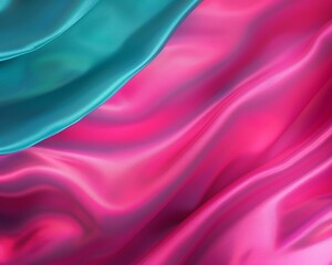 Obraz premium A striking fuchsia backdrop with a solid aqua color. 32k, full ultra hd, high resolution