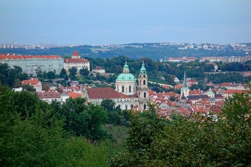Fototapeta premium Prague, the capital of the Czech Republic, is a rustic Eastern European city on the banks of the Vltava River