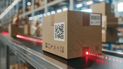 Cardboard Box Tags and QR Codes for Efficient Supply Chain Tracking and Authentication
