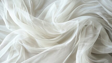Obraz premium High quality white and light gray gauze texture with open space for text