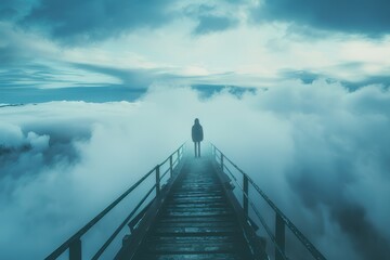 Obraz premium Journey towards ambitious dreams