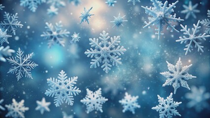 christmas background with snowflakes