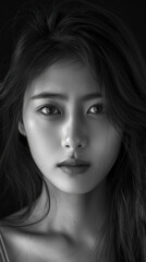 Fototapeta premium A beautiful Asian girl