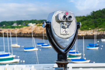 machine  quarter 25 cent
Coin-Operated Viewer Overlooking Picturesque Rockport Sailboat Harbor, Massachusetts, USA
