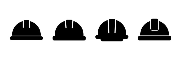 Helmet icon vector isolated on white background. Motorcycle helmets. Racing helmet. construction helmet icon. Safety helmet