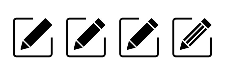 Edit icon vector isolated on white background. Pencil icon. sign up Icon vector. edit text