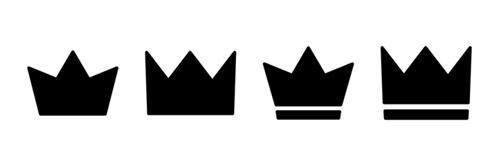 Crown Icon vector isolated on white background. Crown symbol. Crown vector icon