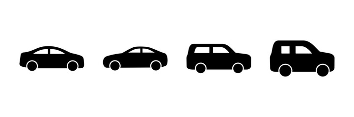 Car icon vector isolated on white background. Car icon vector.