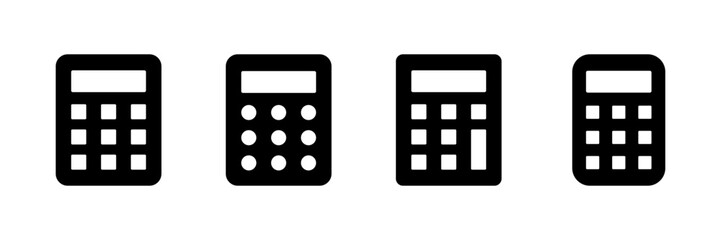Calculator icon vector isolated on white background. Calculator vector icon. Accounting icon