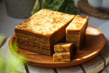 Kek Lapis or Layer Cake, a popular cake in Indonesia, Malaysia and Singapore especially during Eid Mubarak or as souvenirs.