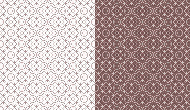 Ancient Japanese pattern Shippo representing traditional a pattern of overlapping circles, each with a quarter overlap design