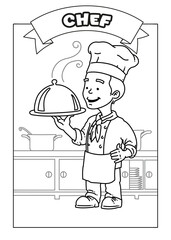Occupations Coloring Pages for Kids
