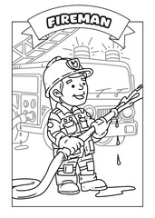 Occupations Coloring Pages for Kids