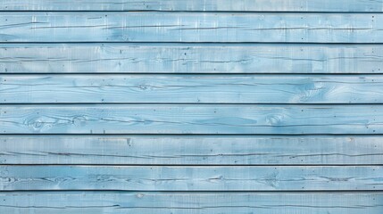 Obraz premium Light blue wooden plank wall for home siding decoration