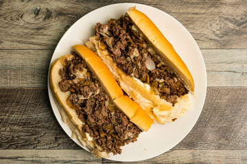 cheesesteak with onions