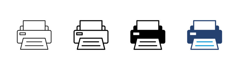 Print icon set. printer icon vector.