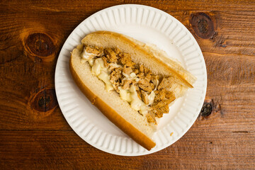 chicken cheesesteak sandwich