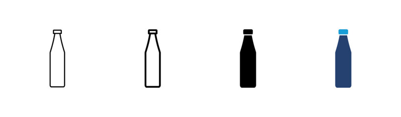 Bottle icon set. bottle vector icon