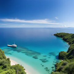 Make a wish while looking at the wide, big sea.