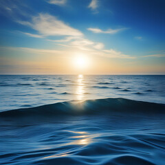 Obraz premium Make a wish while looking at the wide, big sea.