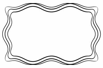 Elegant Frame Design with White Background, Vector Illustration, Cartoons, Clipart, Line Art, Elegant frame design vector with white background, perfect for illustrations, cartoons, clipart, and line 