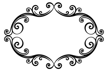 Elegant Frame Design with White Background, Vector Illustration, Cartoons, Clipart, Line Art, Elegant frame design vector with white background, perfect for illustrations, cartoons, clipart, and line 