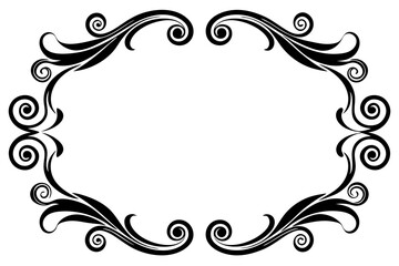 Elegant Frame Design with White Background, Vector Illustration, Cartoons, Clipart, Line Art, Elegant frame design vector with white background, perfect for illustrations, cartoons, clipart, and line 