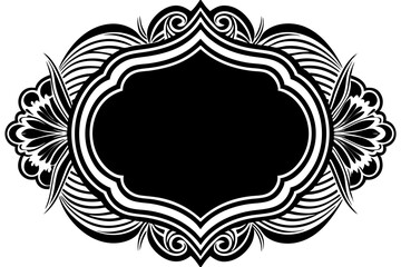 Elegant Frame Design with White Background, Vector Illustration, Cartoons, Clipart, Line Art, Elegant frame design vector with white background, perfect for illustrations, cartoons, clipart, and line 