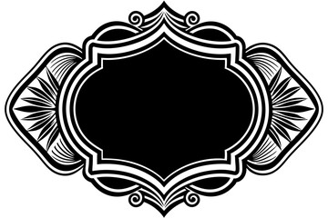 Elegant Frame Design with White Background, Vector Illustration, Cartoons, Clipart, Line Art, Elegant frame design vector with white background, perfect for illustrations, cartoons, clipart, and line 