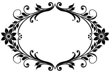 Elegant Frame Design with White Background, Vector Illustration, Cartoons, Clipart, Line Art, Elegant frame design vector with white background, perfect for illustrations, cartoons, clipart, and line 