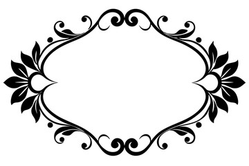 Elegant Frame Design with White Background, Vector Illustration, Cartoons, Clipart, Line Art, Elegant frame design vector with white background, perfect for illustrations, cartoons, clipart, and line 