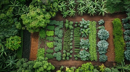 Fototapeta premium Agroecology: An approach to farming that views agricultural areas as ecosystems, aiming to enhance sustainability by emulating natural processes and cycles. 