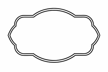 Elegant Frame Design with White Background, Vector Illustration, Cartoons, Clipart, Line Art, Elegant frame design vector with white background, perfect for illustrations, cartoons, clipart, and line 