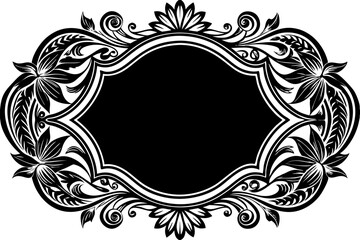 Elegant Frame Design with White Background, Vector Illustration, Cartoons, Clipart, Line Art, Elegant frame design vector with white background, perfect for illustrations, cartoons, clipart, and line 