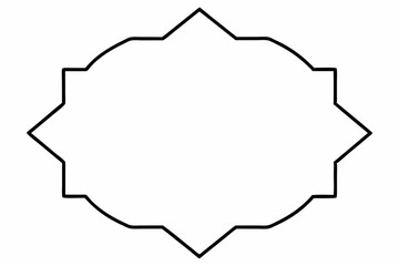Elegant Frame Design with White Background, Vector Illustration, Cartoons, Clipart, Line Art, Elegant frame design vector with white background, perfect for illustrations, cartoons, clipart, and line 