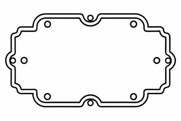 Elegant Frame Design with White Background, Vector Illustration, Cartoons, Clipart, Line Art, Elegant frame design vector with white background, perfect for illustrations, cartoons, clipart, and line 