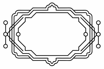 Elegant Frame Design with White Background, Vector Illustration, Cartoons, Clipart, Line Art, Elegant frame design vector with white background, perfect for illustrations, cartoons, clipart, and line 
