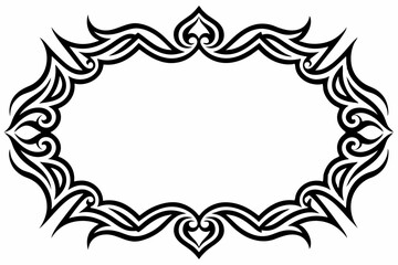 Elegant Frame Design with White Background, Vector Illustration, Cartoons, Clipart, Line Art, Elegant frame design vector with white background, perfect for illustrations, cartoons, clipart, and line 