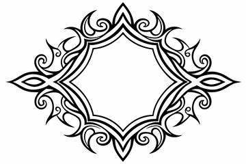 Elegant Frame Design with White Background, Vector Illustration, Cartoons, Clipart, Line Art, Elegant frame design vector with white background, perfect for illustrations, cartoons, clipart, and line 