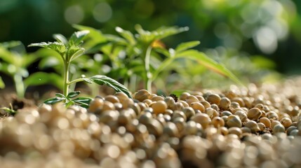 Fototapeta premium Seed Technology: The science behind creating and producing high-quality seeds with enhanced traits to ensure effective germination, growth, and optimal yield. 