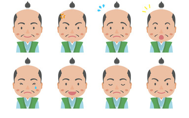 色々な表情の戦国大名