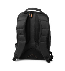 Naklejka premium Backpack for camera isolated on white. Professional accessory